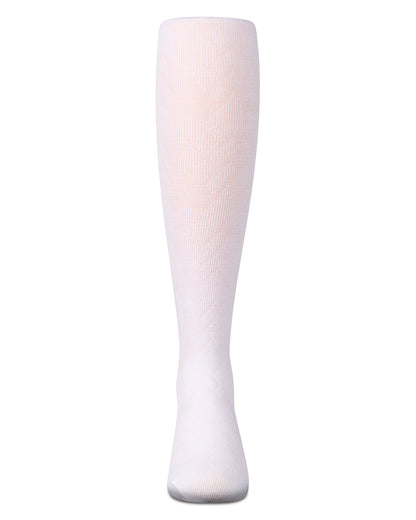 Girls Arrow-Patterned Cotton-Rich Lightweight Sweater Tights