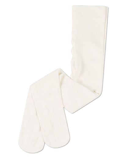 Girls Arrow-Patterned Cotton-Rich Lightweight Sweater Tights