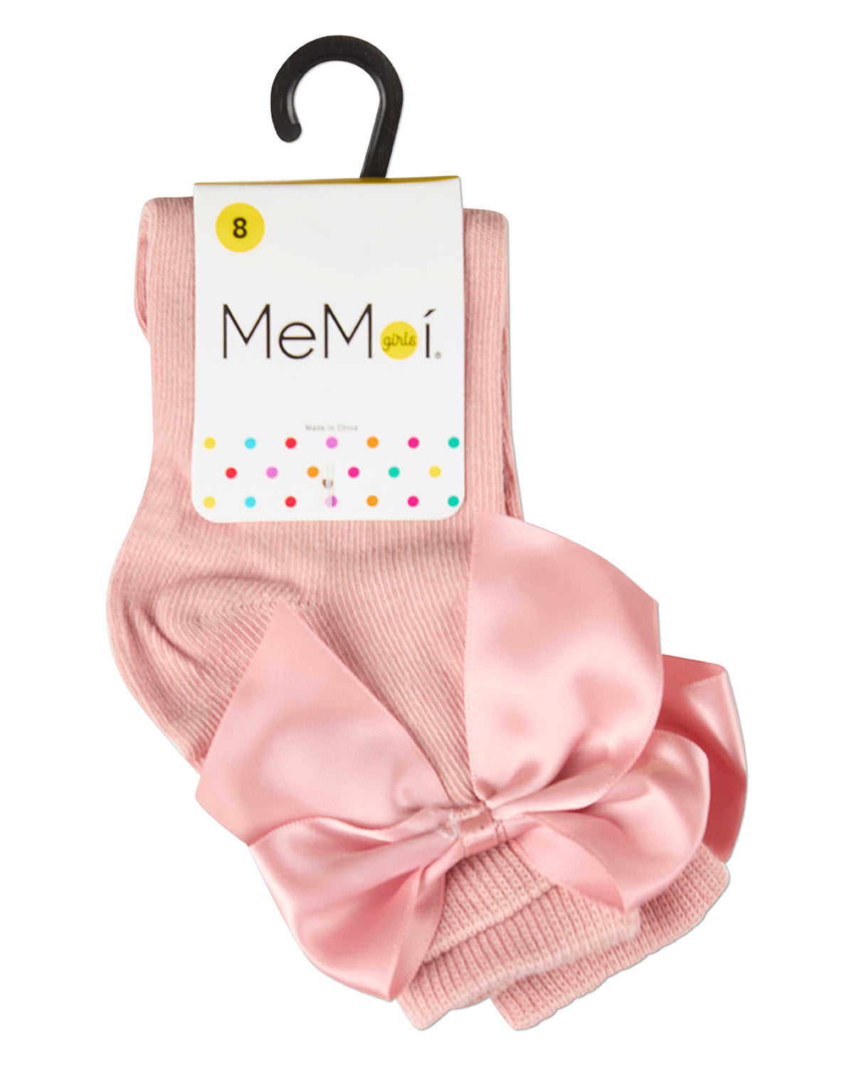 Girls' Silky Side Bow Anklet Socks