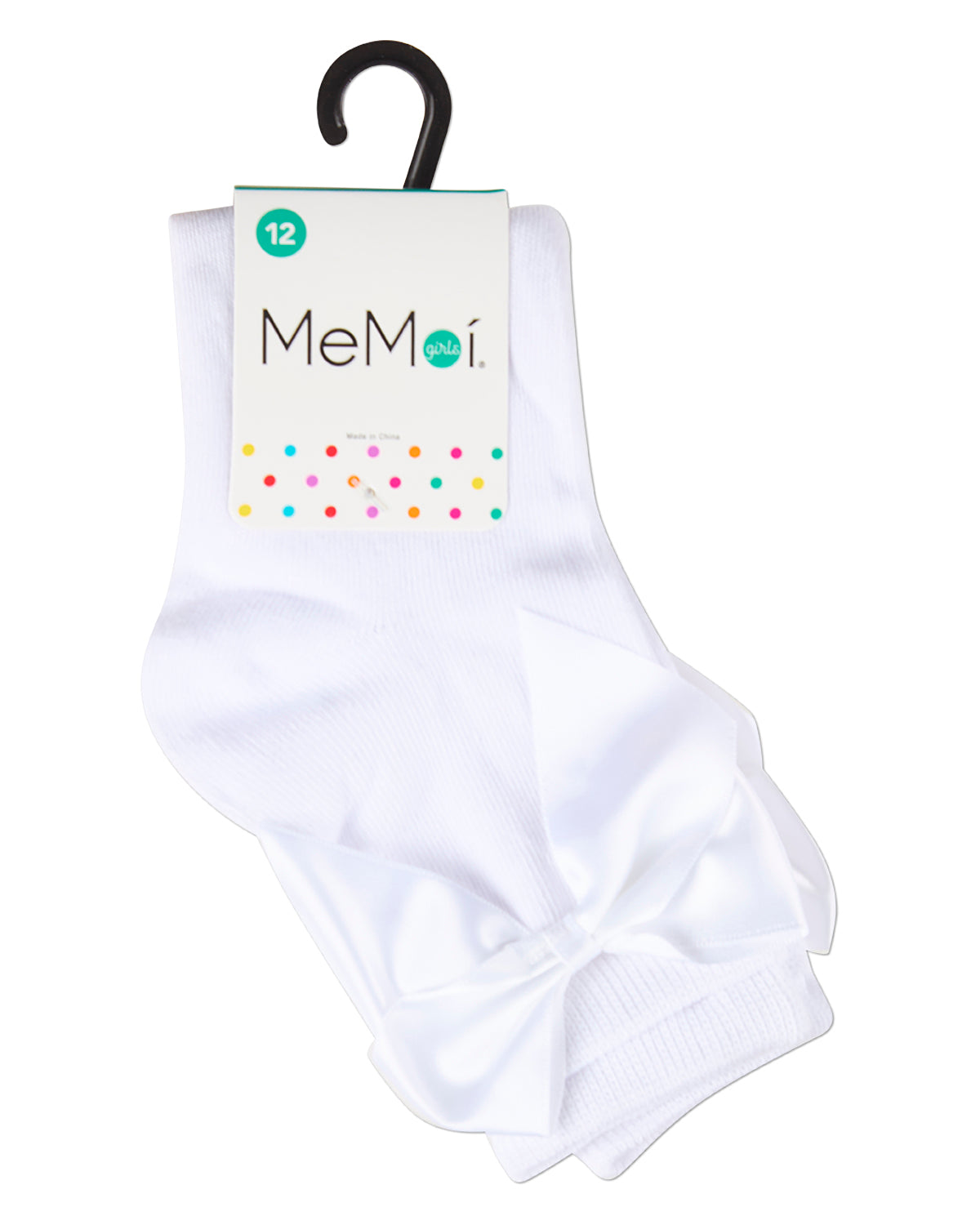 Girls' Silky Side Bow Anklet Socks