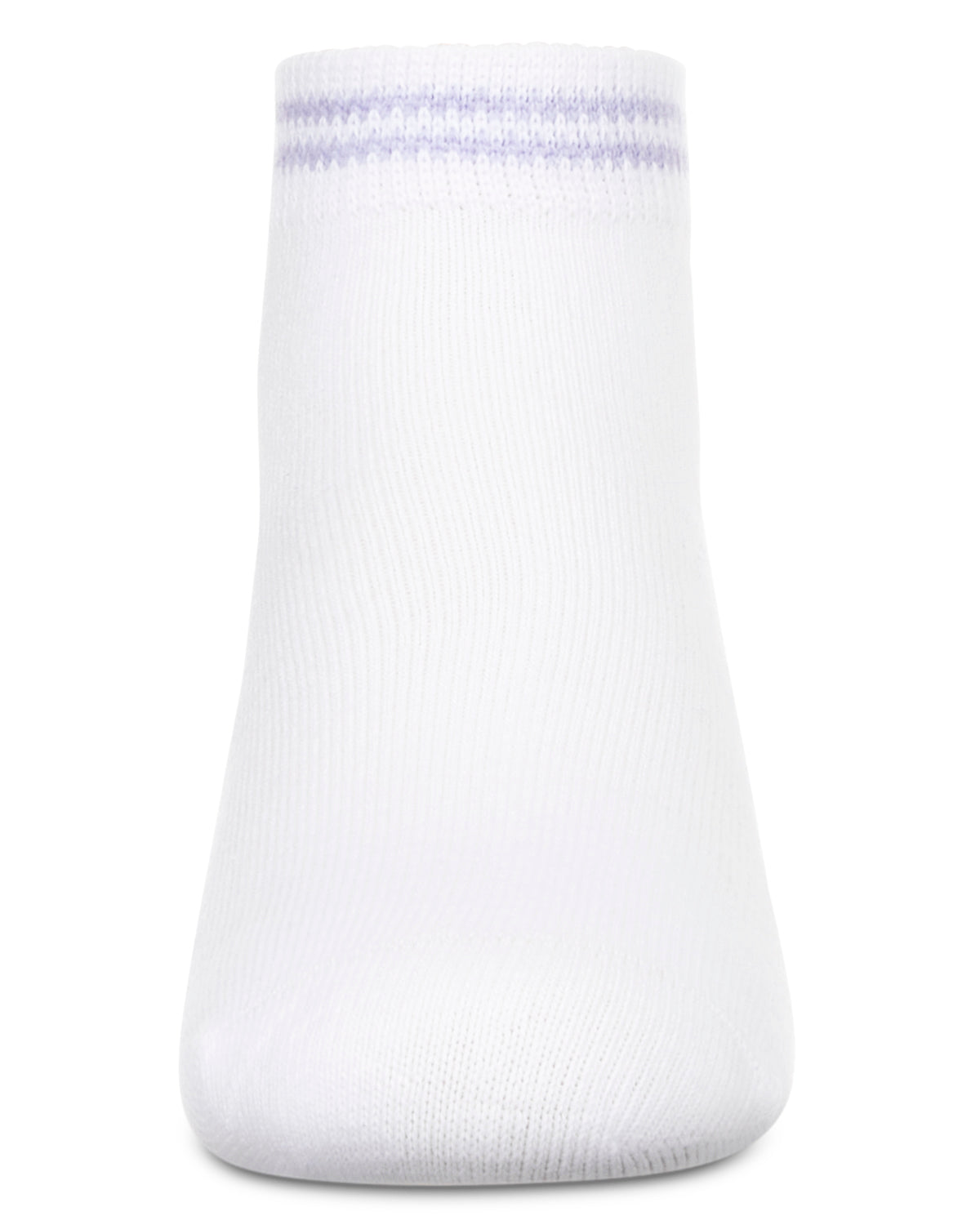 Girls' Ziggy Double Ring Cotton Blend Anklet Sock : Color: Lavender