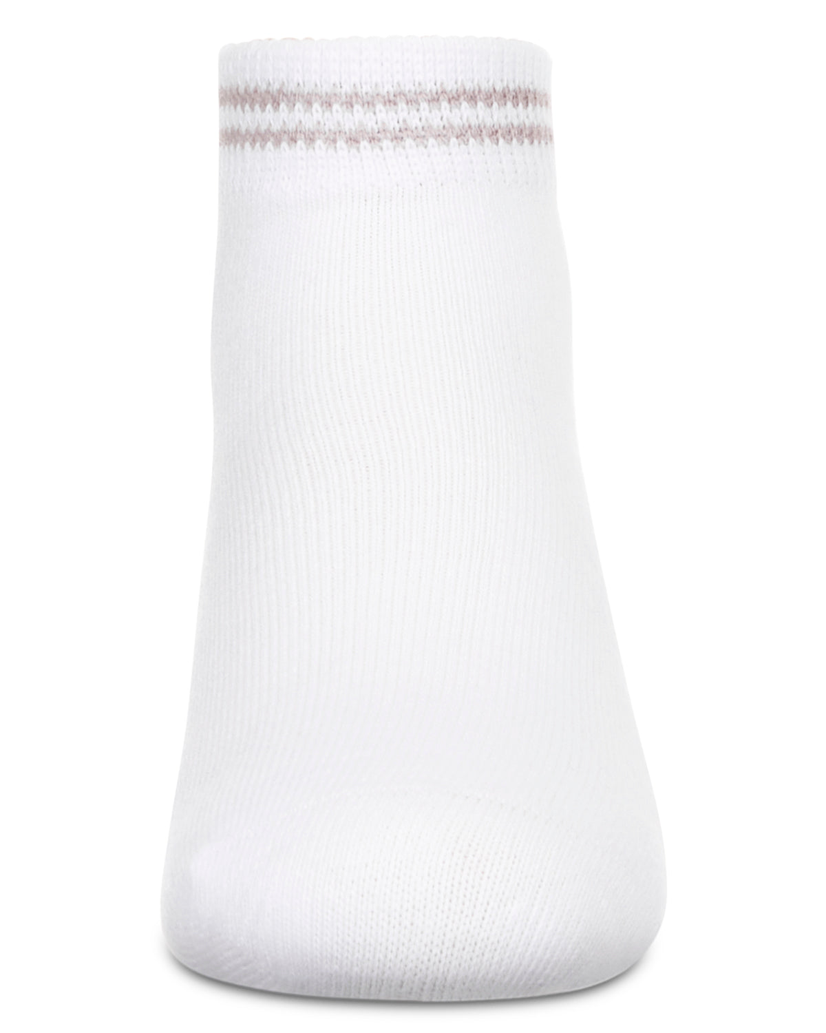 Girls' Ziggy Double Ring Cotton Blend Anklet Sock : Color: Tan