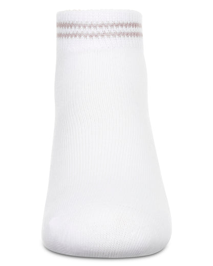 Girls' Ziggy Double Ring Cotton Blend Anklet Sock : Color: Tan