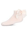 Girls' Bow Back Anklet Socks : Color: Pink