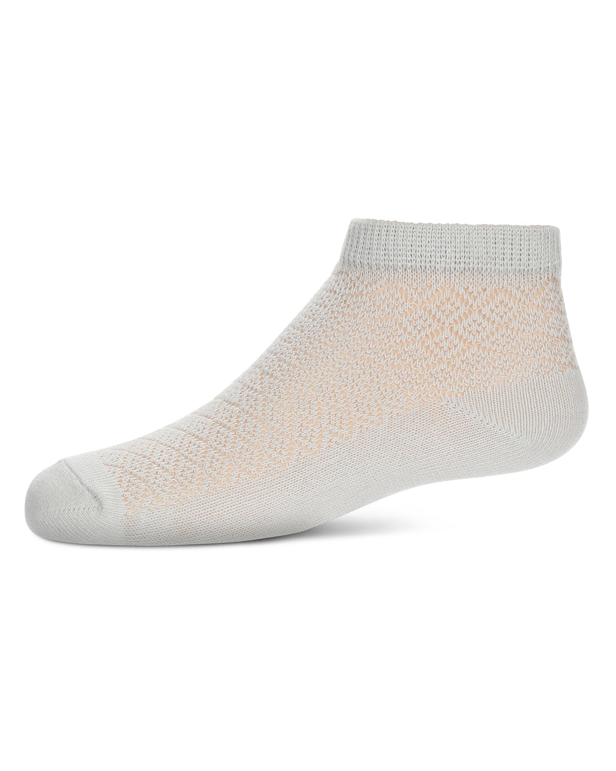 Girls' Diamond Sheer Anklet Socks : Color: Gray