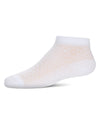Girls' Diamond Sheer Anklet Socks : Color: White