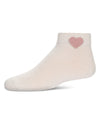 Girls' Welt Applique Anklet Socks : Color: Pink