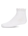 Girls' Crochet Ruffle Anklet Socks : Color: White