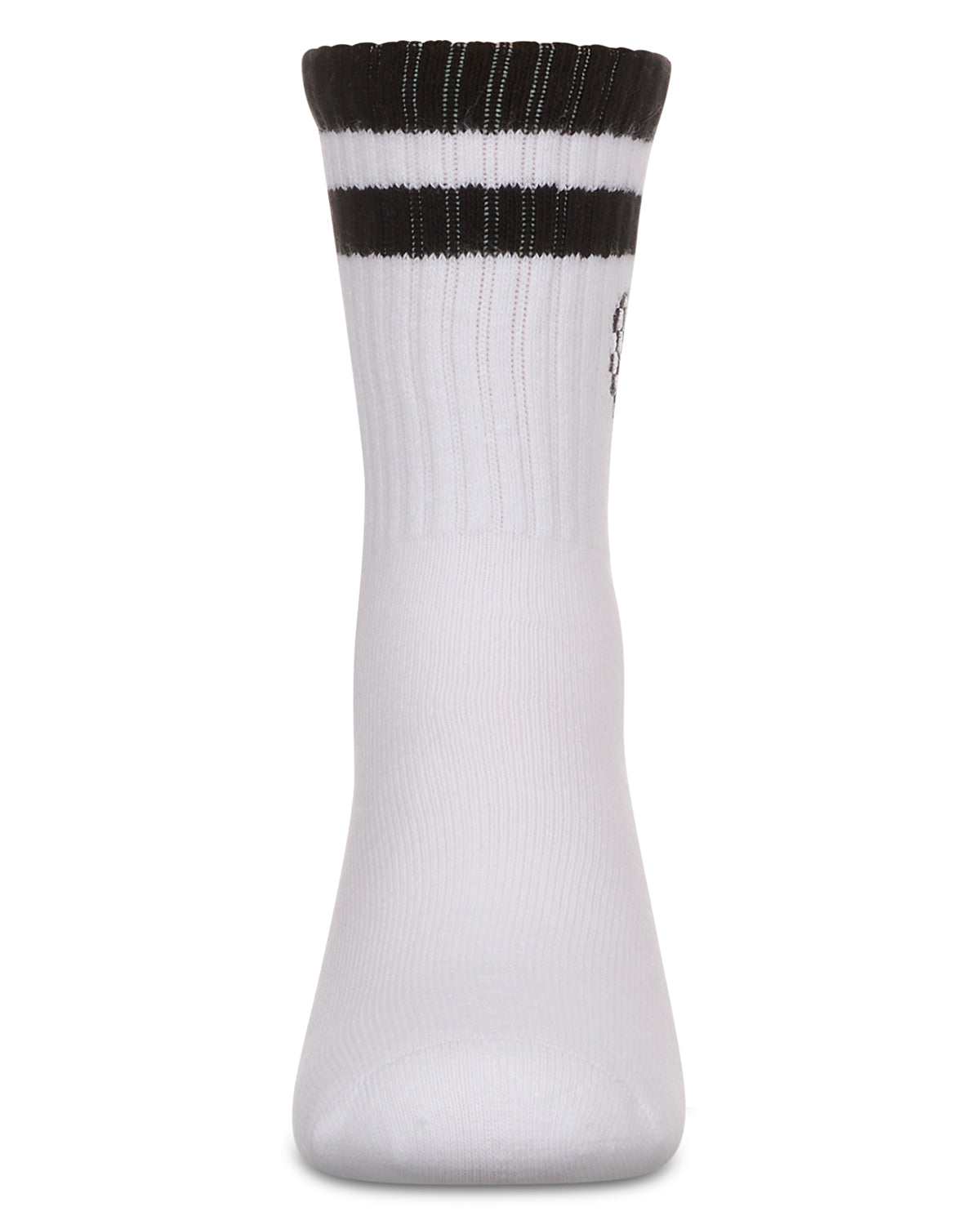 Girls' Checkered Heart Crew Socks : Color: Black