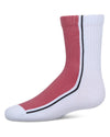 Girls' Color Block Stripe Crew Socks : Color: Pink
