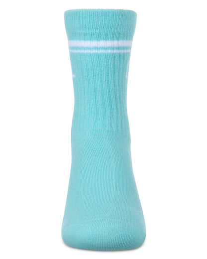 Girl's LOL Athletic Crew Socks : Color: Black