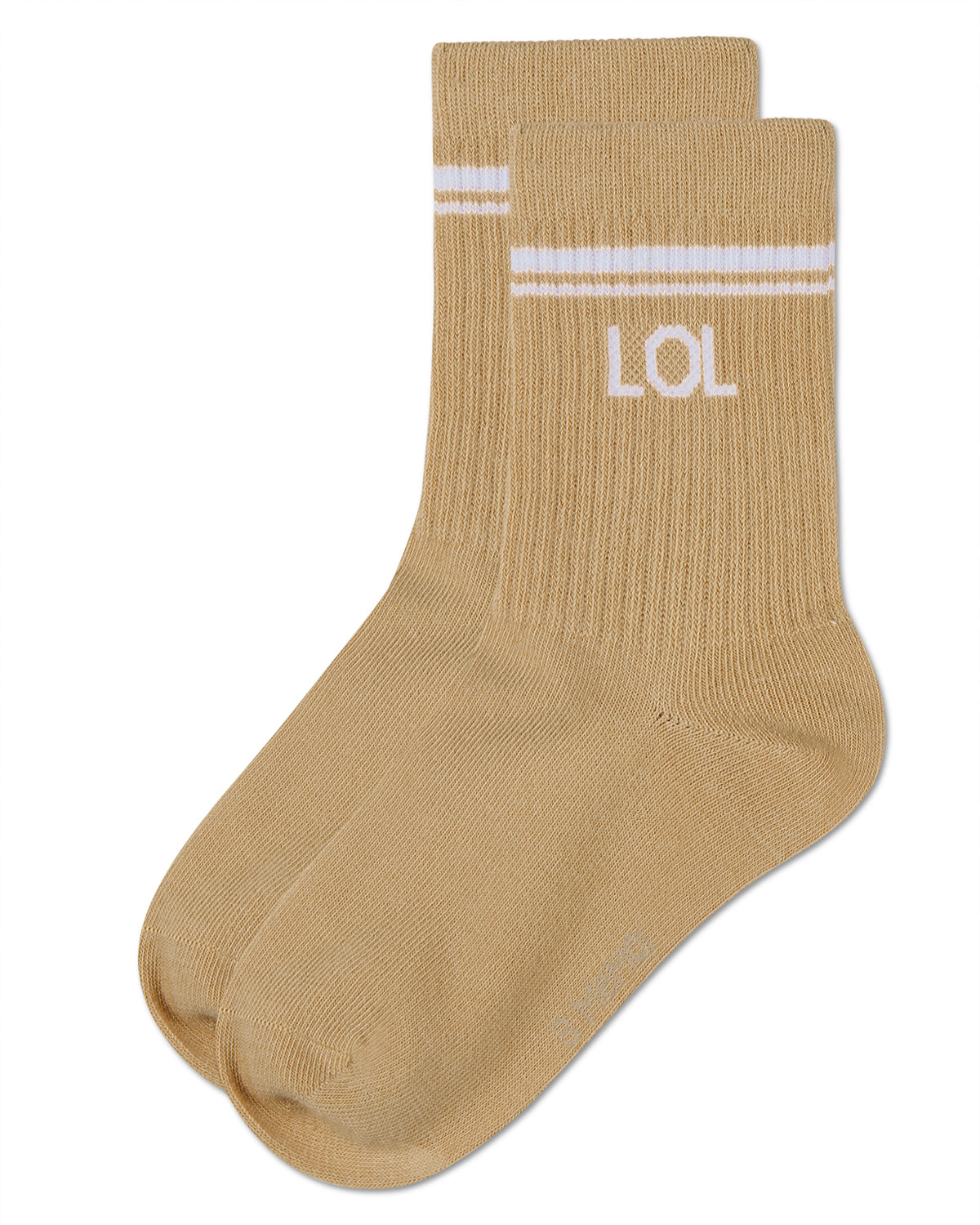 Girl's LOL Athletic Crew Socks : Color: Black