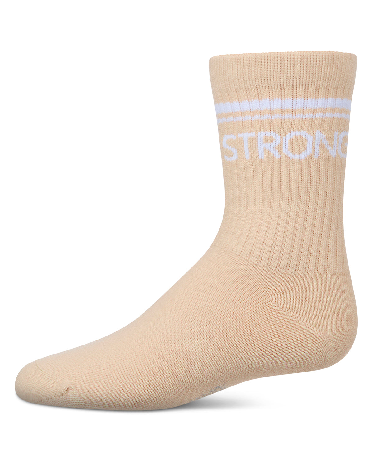 Girls' INSPO Athletic Crew Socks : Color: Tan