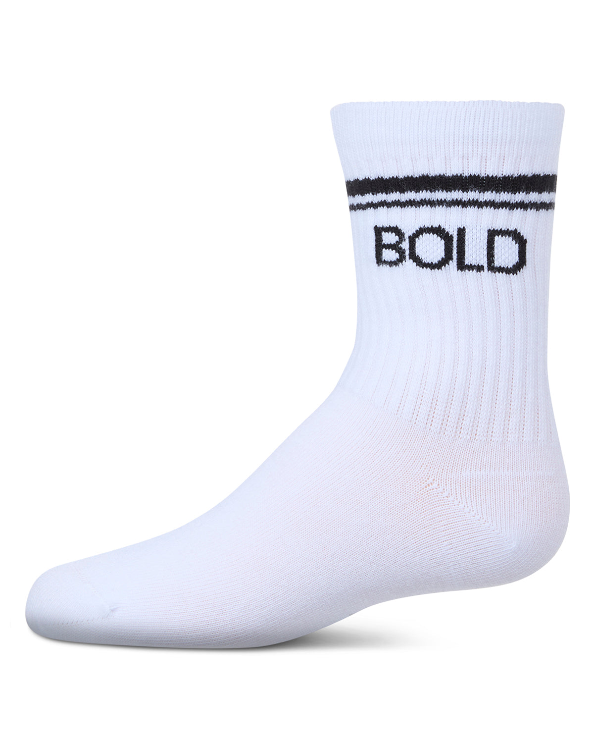 Girls' INSPO Athletic Crew Socks : Color: White