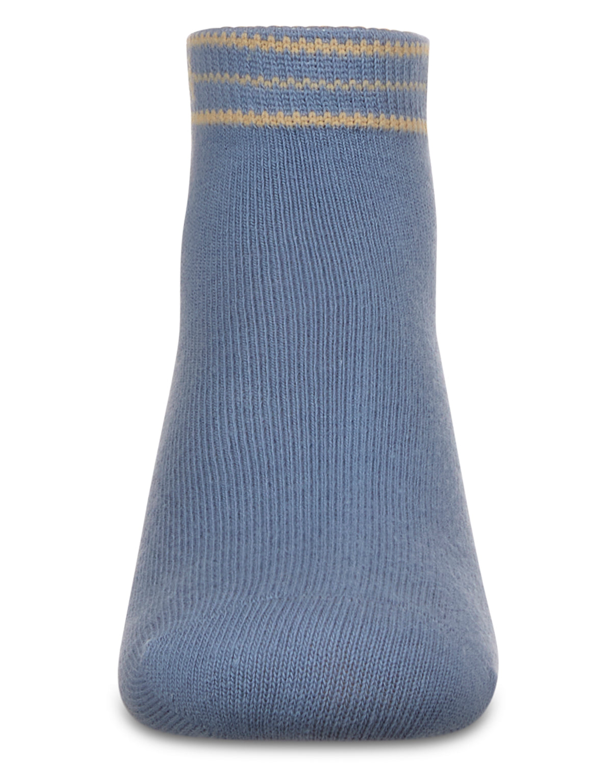 Girls' M Multi Line Anklet Socks : Color: Denim