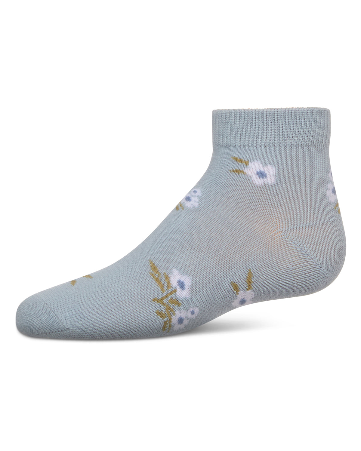Girls' Blissful Bloom Anklet Socks : Color: Light Blue