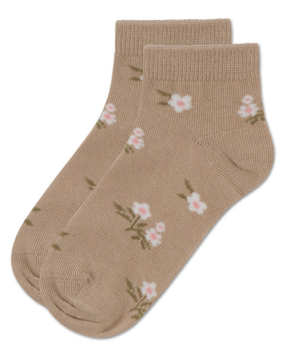 Girls' Blissful Bloom Anklet Socks : Color: Light Blue