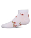 Girls' Blissful Bloom Anklet Socks : Color: White