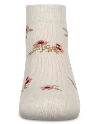 Girls' Blissful Bloom Anklet Socks : Color: Light Blue