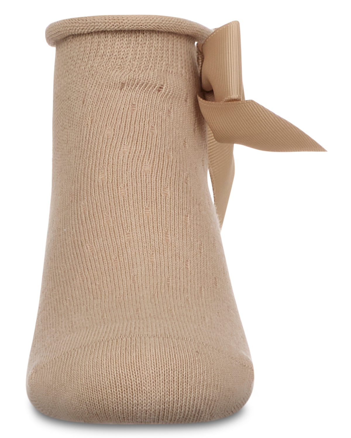 Girls Pointelle Soft Stretch Cotton Anklet Socks : Color: Black