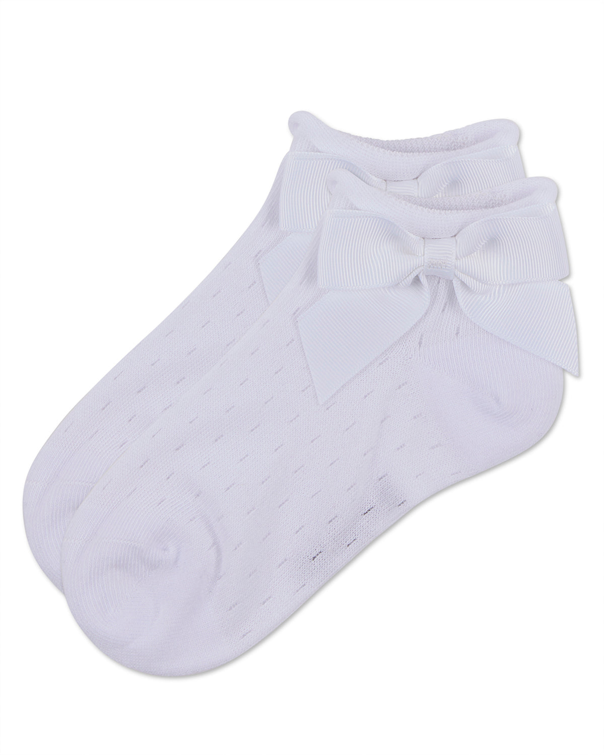 Girls Pointelle Soft Stretch Cotton Anklet Socks : Color: Black