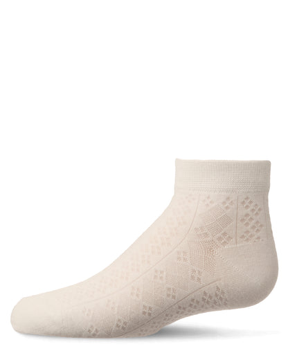 Trio Design Anklet : Color: Winter White