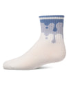 Kids "Paint Drip" Ribbed Cotton-Blend Novelty Crew Sock