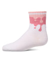 Kids "Paint Drip" Ribbed Cotton-Blend Novelty Crew Sock