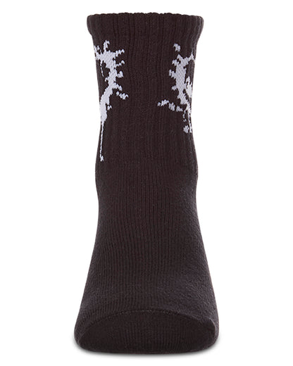 Kids Unisex "Dripping Heart" Cotton Blend Novelty Crew Sock