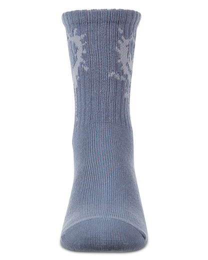 Kids Unisex "Dripping Heart" Cotton Blend Novelty Crew Sock