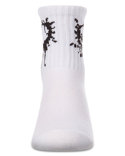 Kids Unisex "Dripping Heart" Cotton Blend Novelty Crew Sock