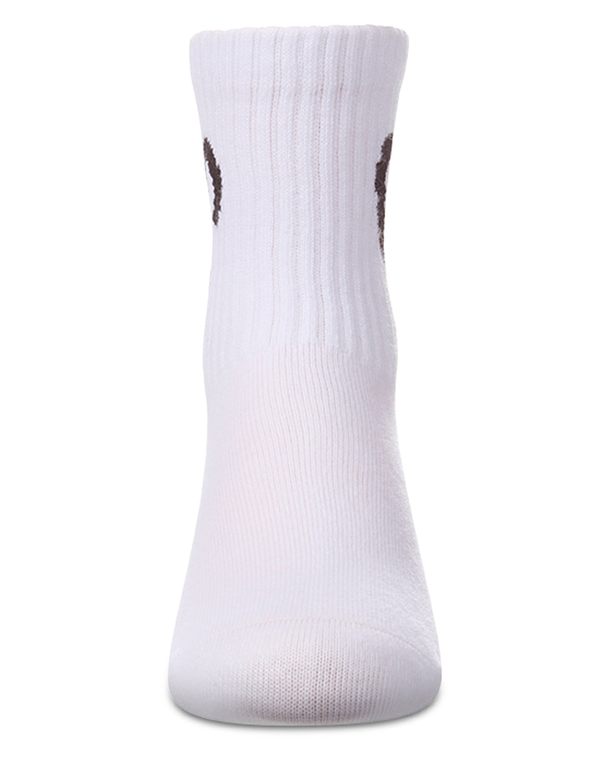 Girls Ribbed Pointelle Cotton-Rich Crew Sock with Open Heart Graphic