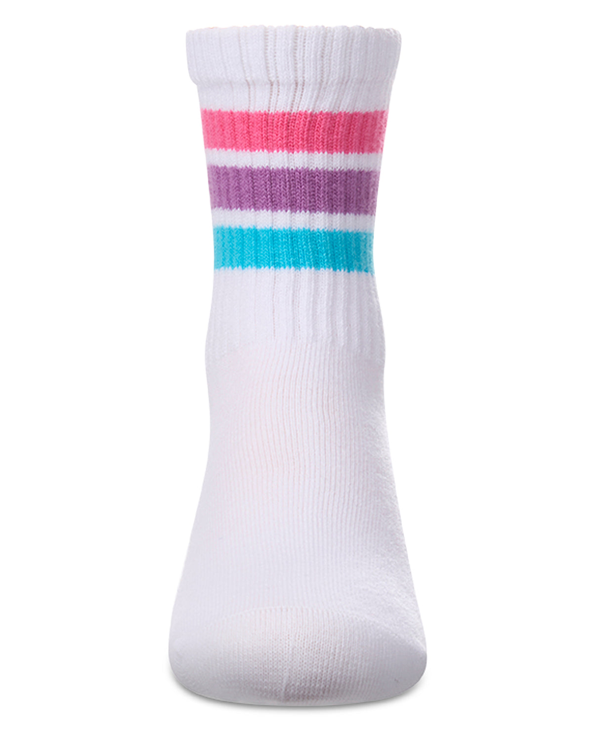 Kids Ribbed Cotton-Rich Triple-Stripe Varsity Crew Sock