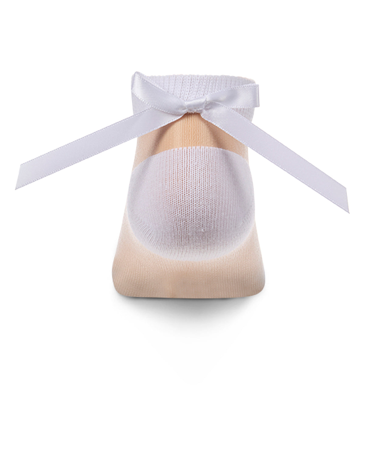 Girls Silky-Sheer Micro-Mesh Ankle Sock with Satin Bow