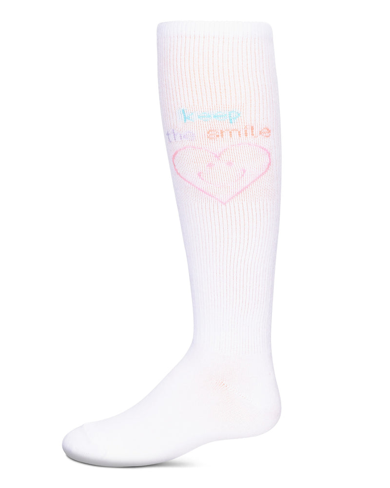 Girls' Keep The Smile Knee High Socks