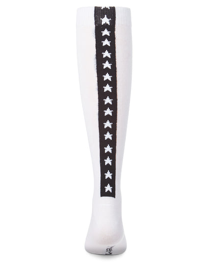 Girls' Star Backed Knee High Socks : Color: Black