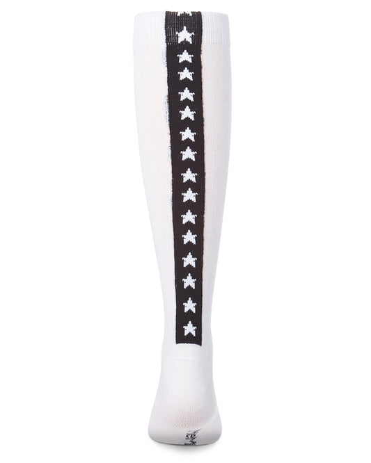 Girls' Star Backed Knee High Socks : Color: Black