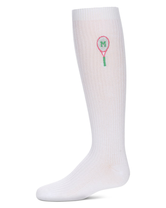 Girls' Tennis M Knee High Socks : Color: Green