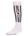 Girls' Camp Love Knee High Socks : Color: White