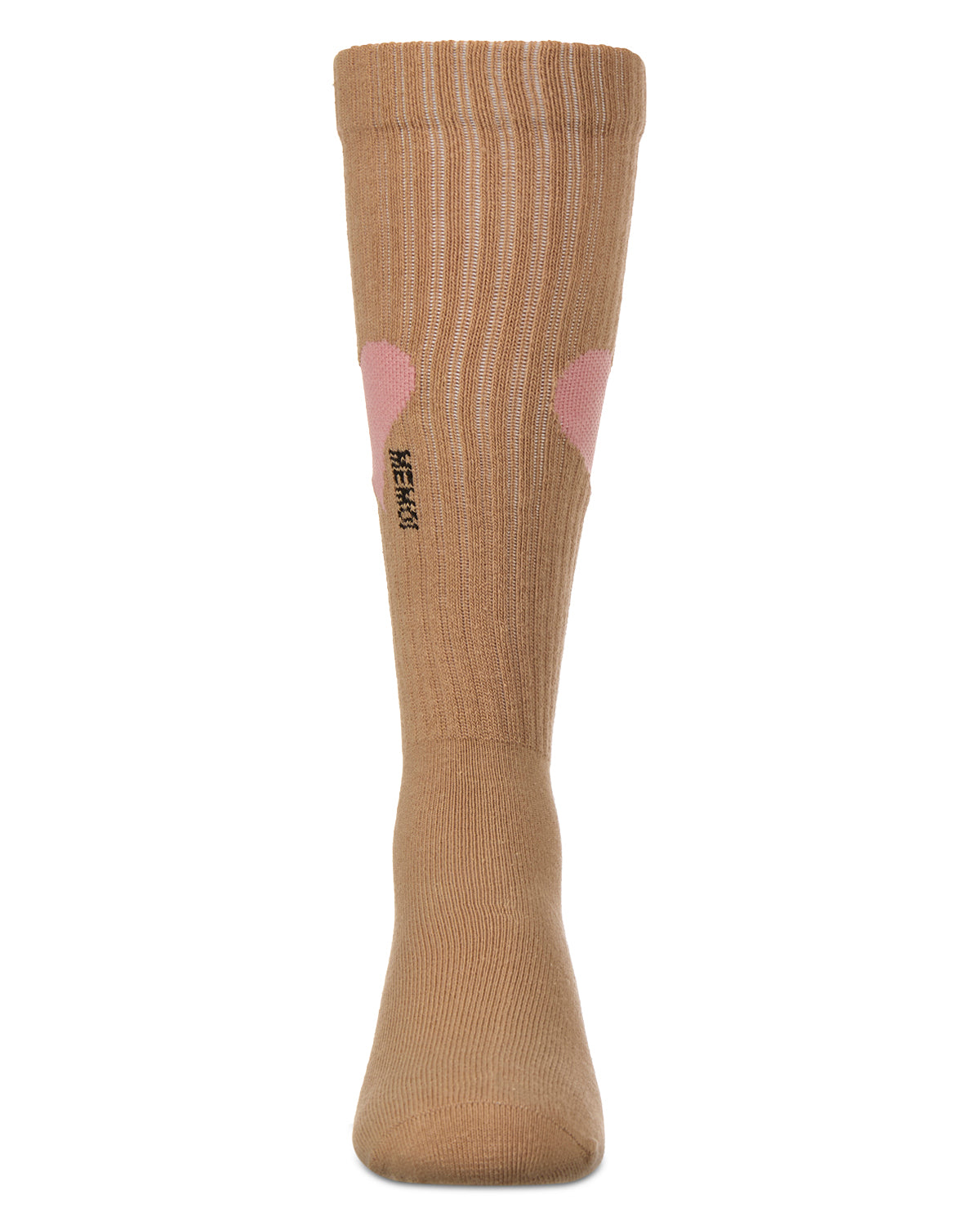Girls' Single Heart Logo Knee High Socks : Color: Black