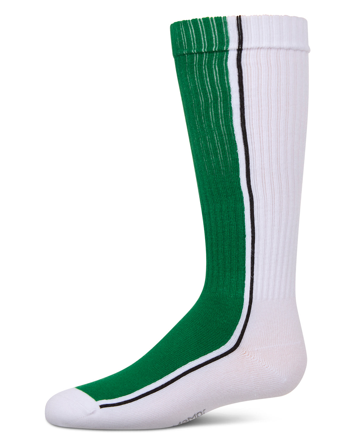 Girls Color Block Stripe Stretch Cotton Knee Sock : Color: Green