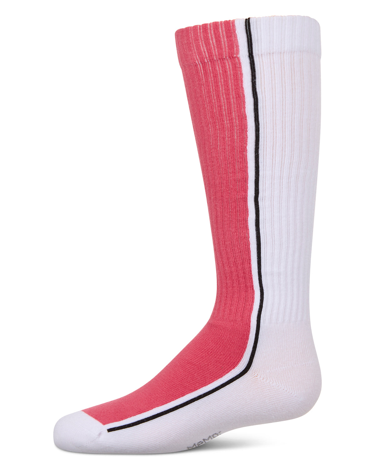 Girls Color Block Stripe Stretch Cotton Knee Sock : Color: Pink