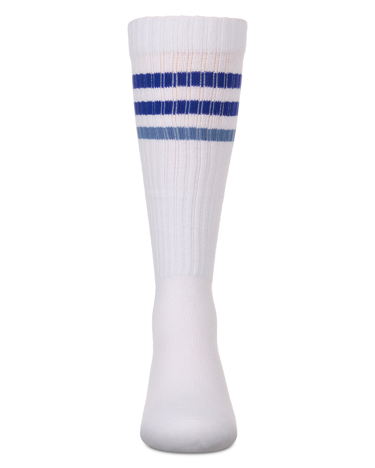 Girls' TwoTone Varsity Stripe Knee High Socks : Color: Blue