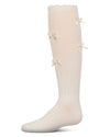 Girls' All Over Bow Knee High Socks : Color: Winter White