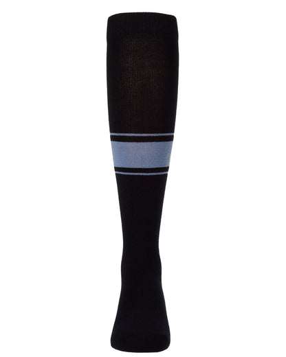 Girls Multi-Stripe Cotton-Rich Fine-Gauge Knee High Sock