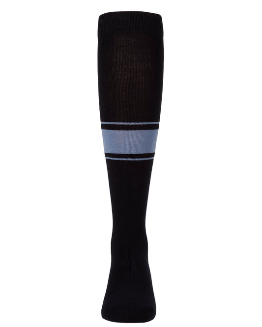 Girls Multi-Stripe Cotton-Rich Fine-Gauge Knee High Sock