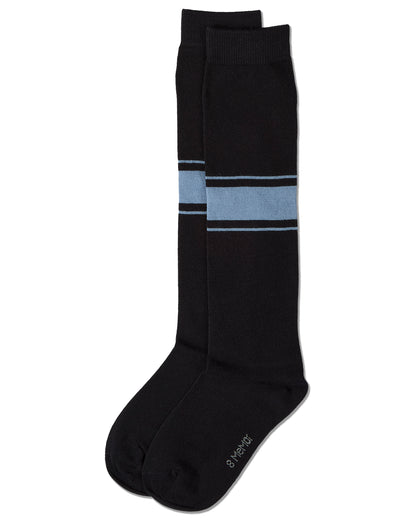 Girls Multi-Stripe Cotton-Rich Fine-Gauge Knee High Sock