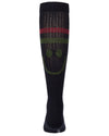 Girls Ribbed Cotton-Blend "Smile Stripe" Knee High Sock