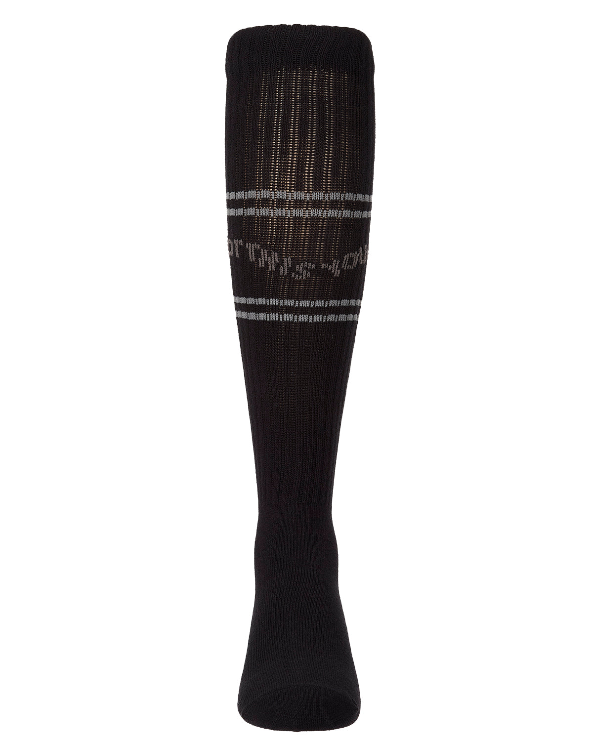 Girls "You Got This" Ribbed Cotton-Blend Varsity-Stripe Knee High Sock
