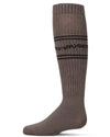 Girls "You Got This" Ribbed Cotton-Blend Varsity-Stripe Knee High Sock